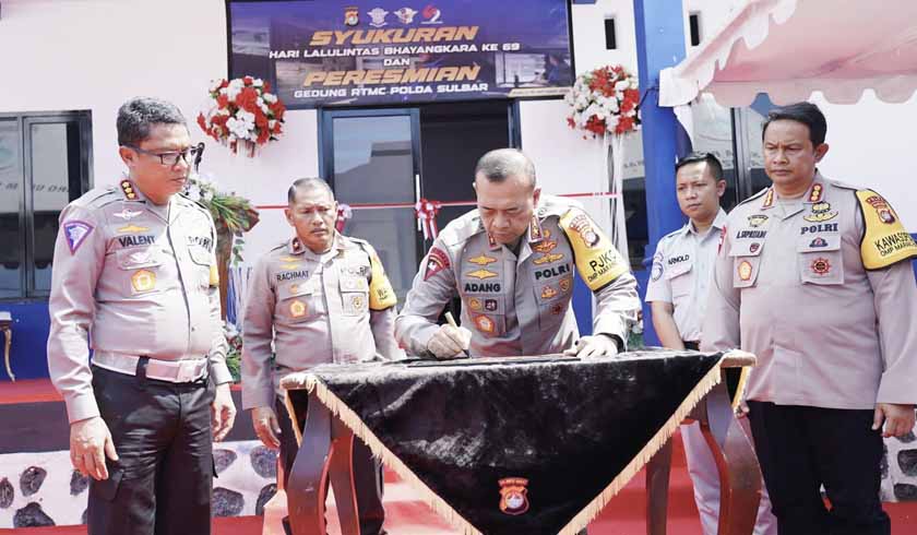 Peresmian RTMC Polda Sulbar