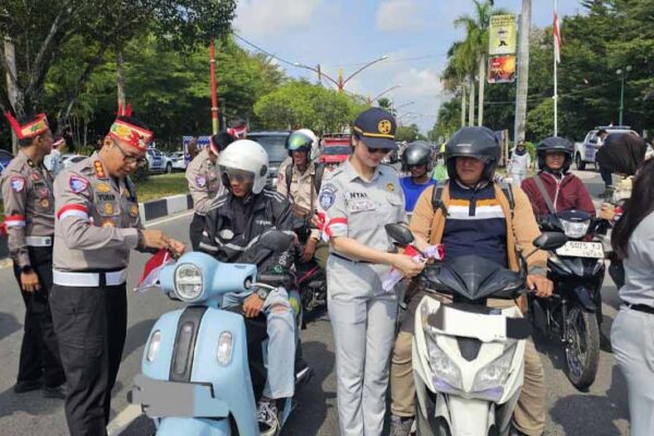 Bendera Merah Putih Sambut HUT ke-80 RI