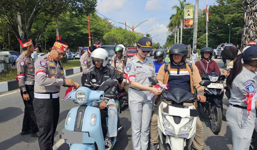 Bendera Merah Putih Sambut HUT ke-80 RI