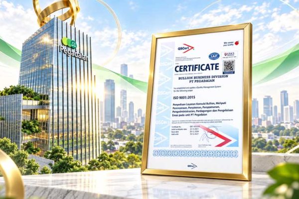 Pegadaian Raih Sertifikat ISO 9001:2015